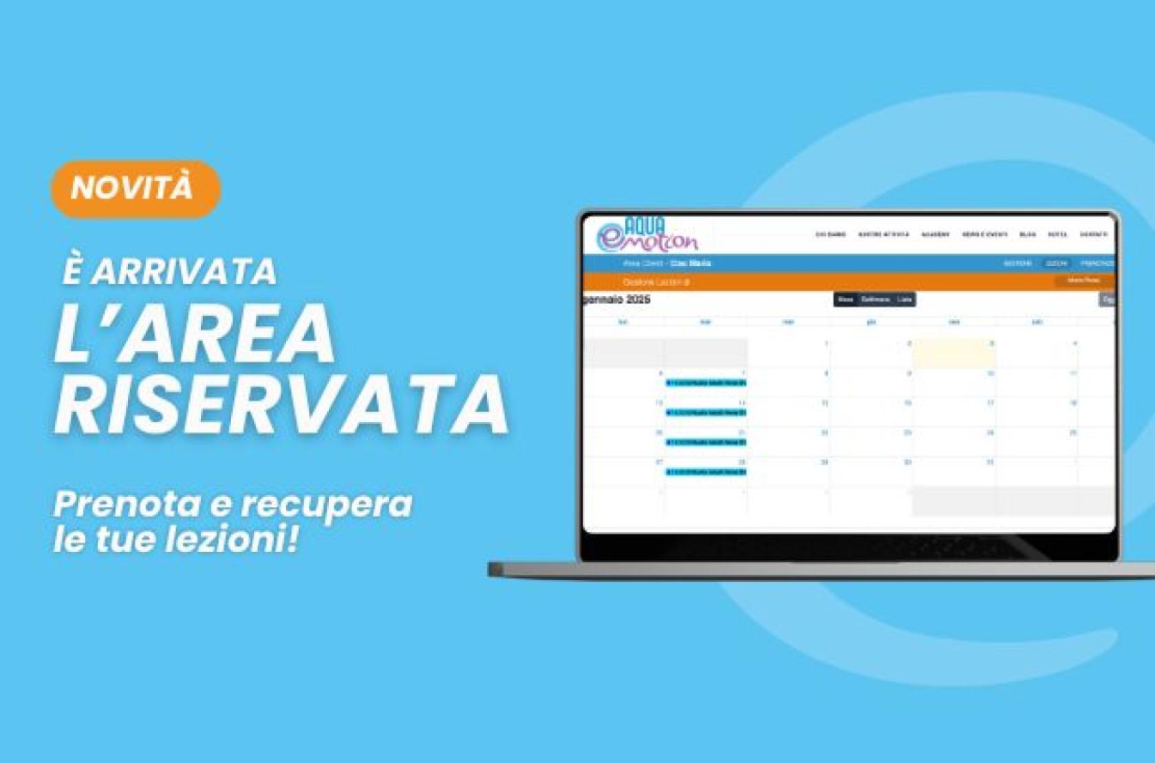 È arrivata l'Area Riservata!