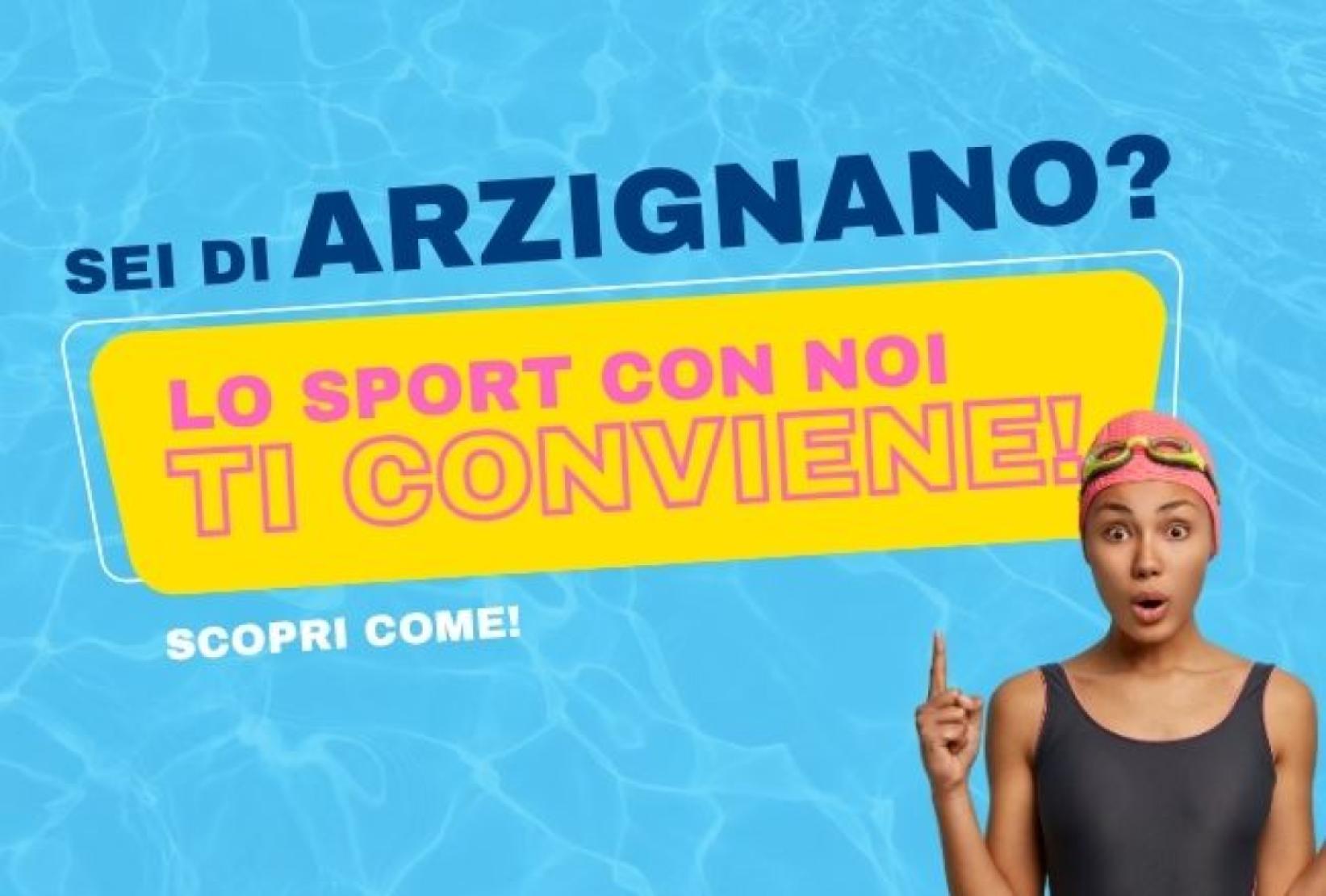 Sei residente ad Arzignano? Lo sport con noi ti conviene!