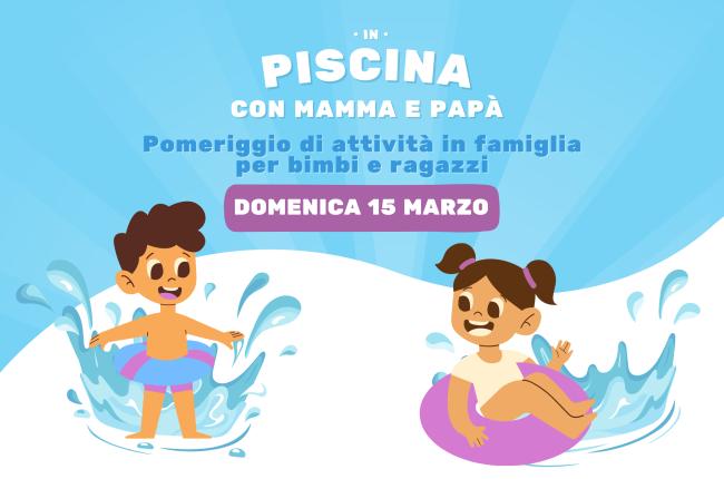 In piscina con mamma e papà