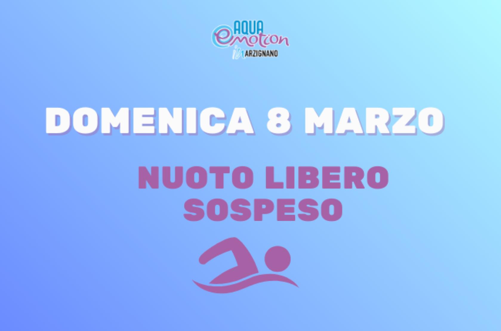 Domenica 8 Marzo - Nuoto Libero Sospeso ad Arzignano